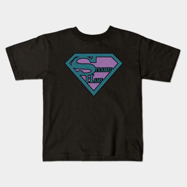Steamed Hams - SuperHam (Worn - Principal Edition) Kids T-Shirt by Roufxis